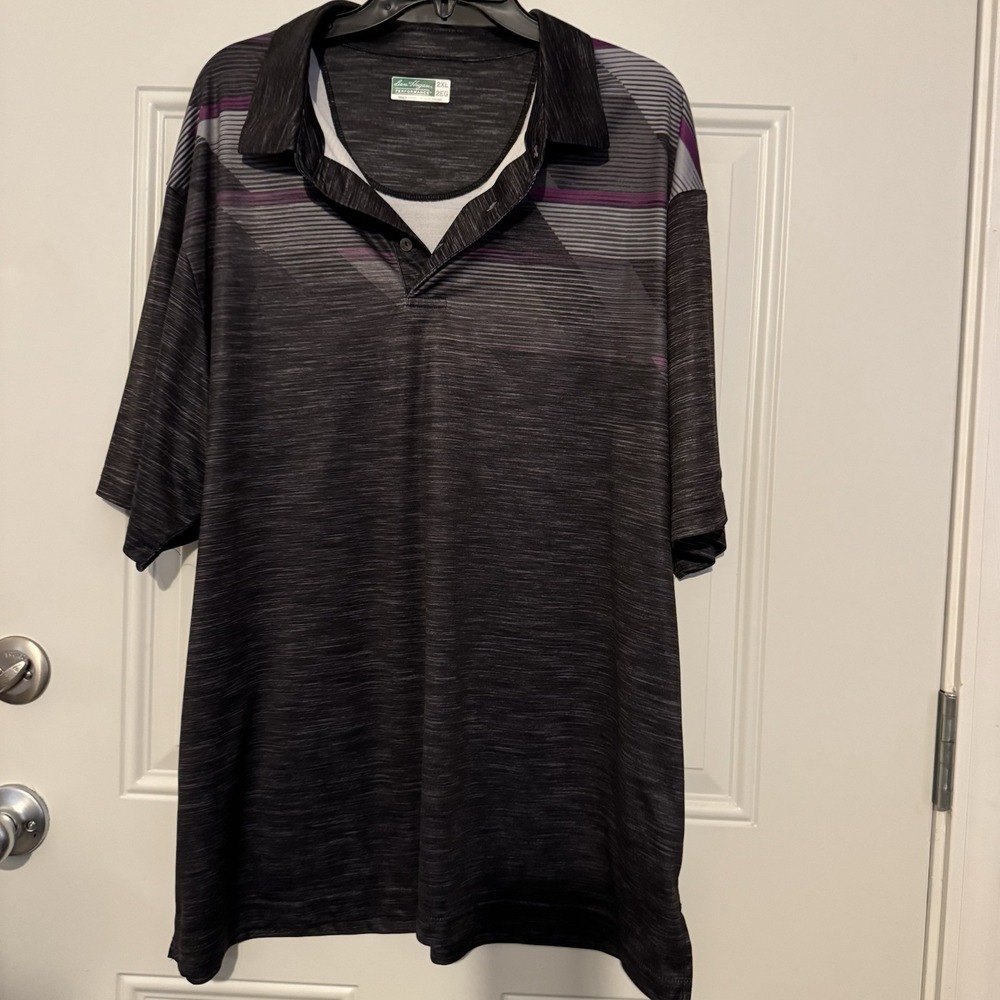 Ben Hogan Polo Shirt Mens Sz XL Charcoal Gray Golf Short Sleeve Lightweight